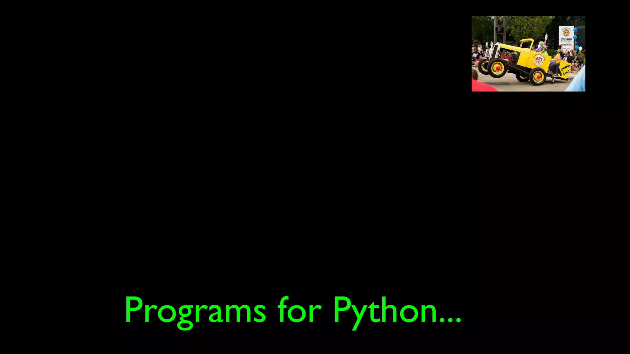 Programs for Python...
 