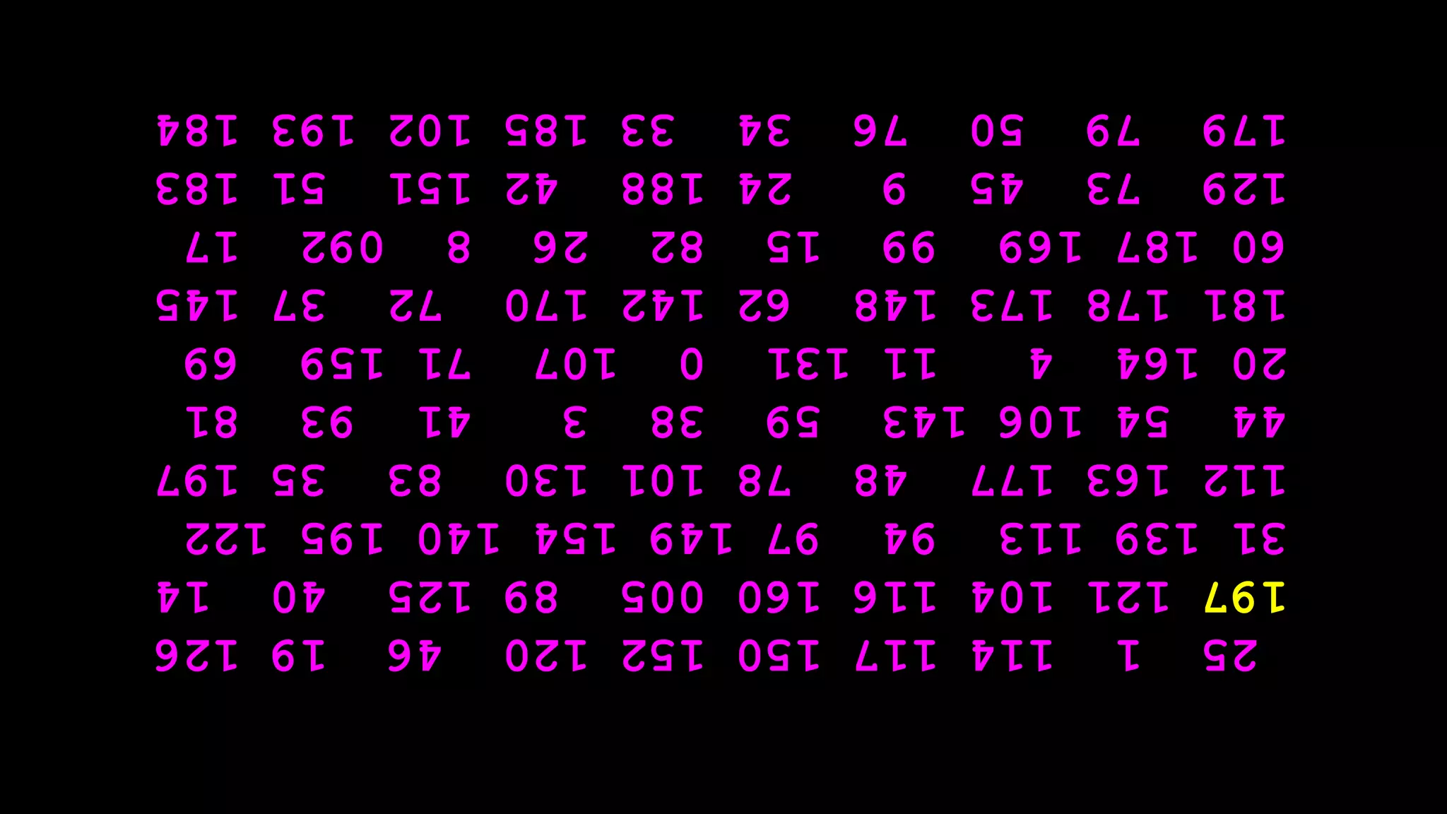 25
1
114
117
150
152
120
46
19
126
197
121
104
116
160
005
89
125
40
14
31
139
113
94
97
149
154
140
195
122
112
163
177
48
78
101
130
83
35
197
44
54
106
143
59
38
3
41
93
81
20
164
4
11
131
0
107
71
159
69
181
178
173
148
62
142
170
72
37
145
60
187
169
99
15
82
26
8
092
17
129
73
45
9
24
188
42
151
51
183
179
79
50
76
34
33
185
102
193
184
 