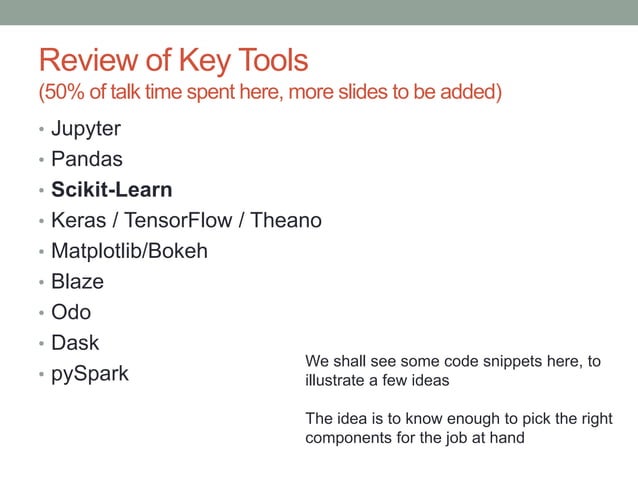 The Python ecosystem for data science - Landscape Overview | PPT