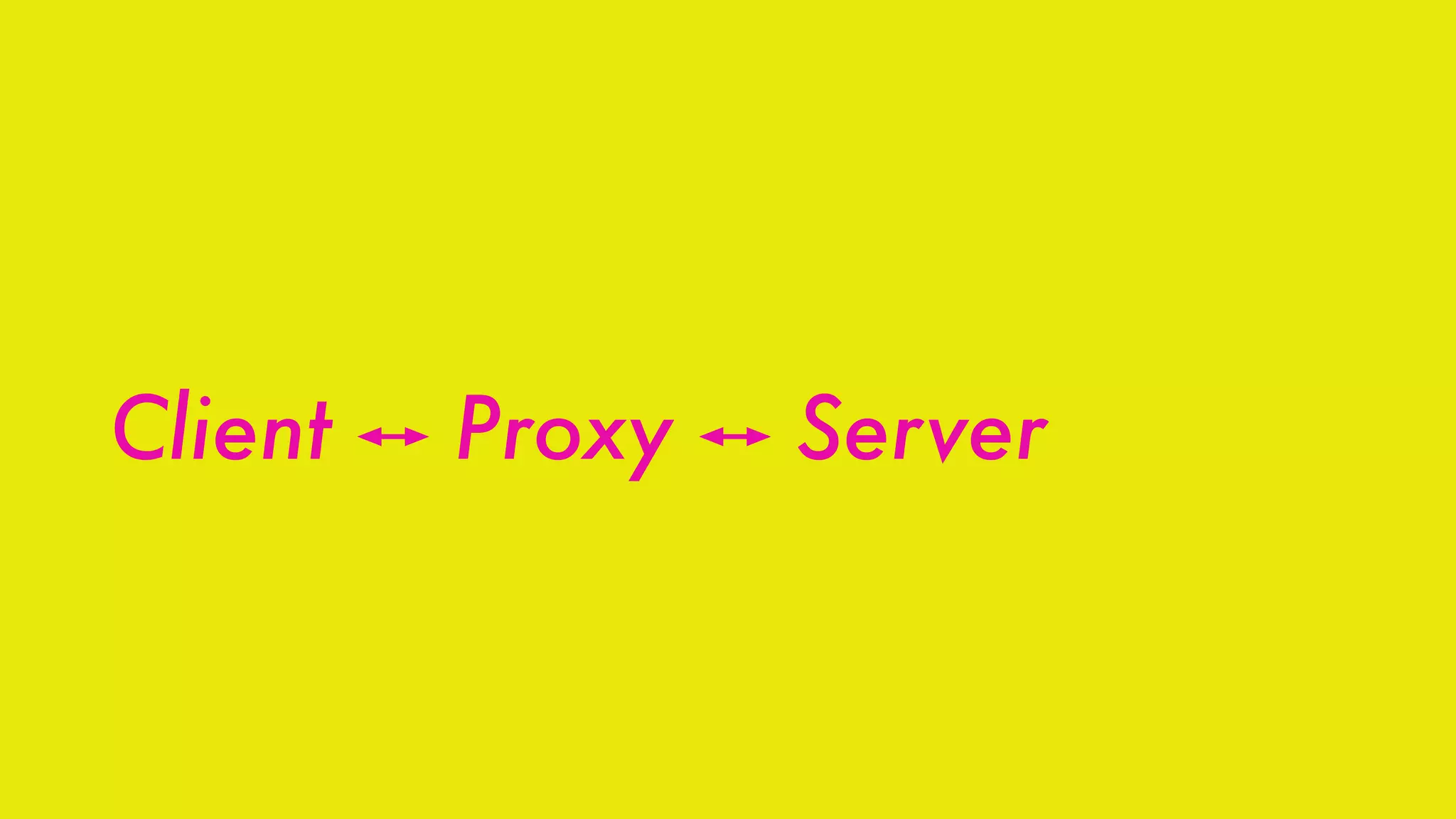Client ͍ Proxy ͍ Server
 