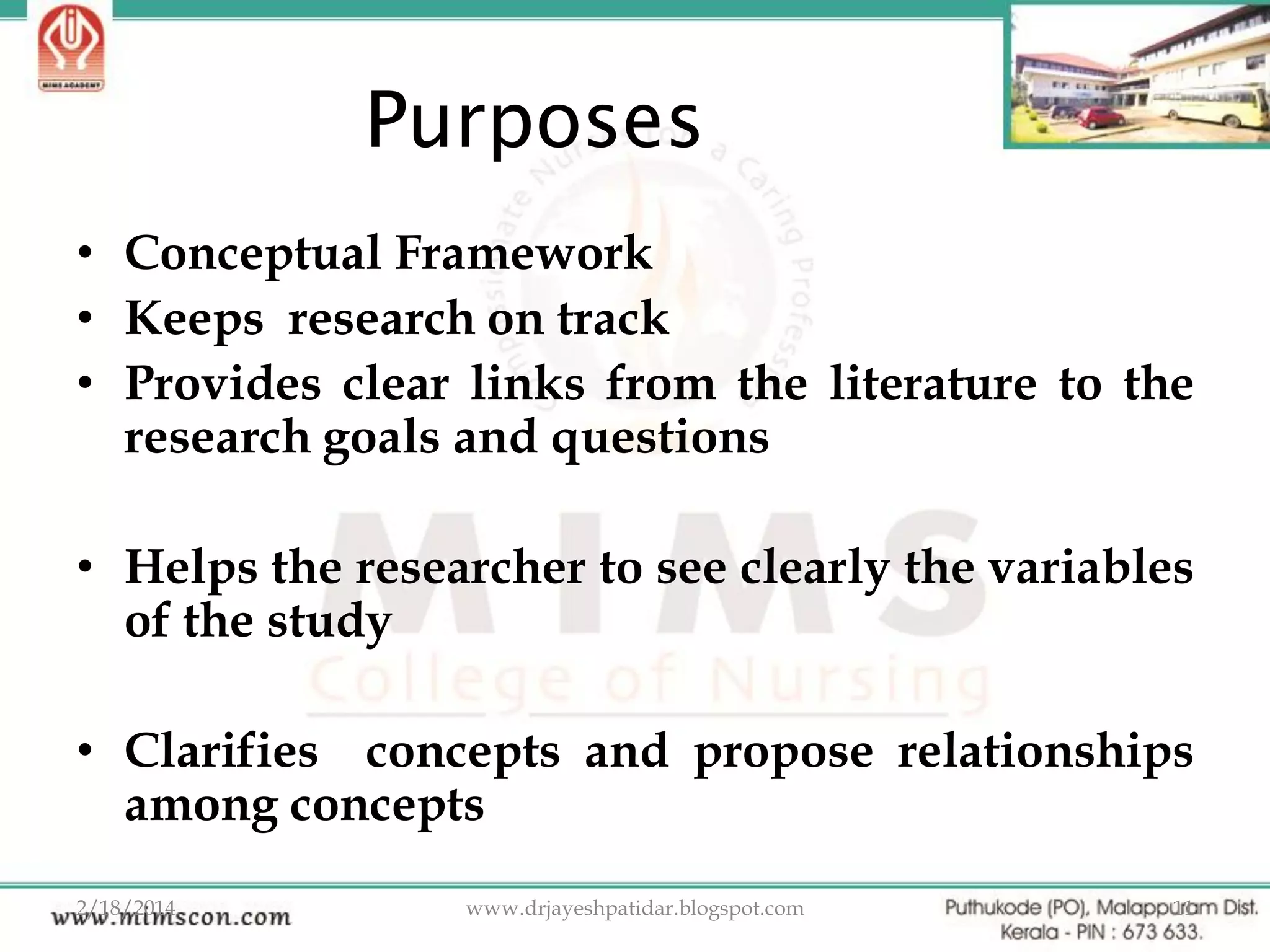 Ppt. developing a conceptual framework | PPT