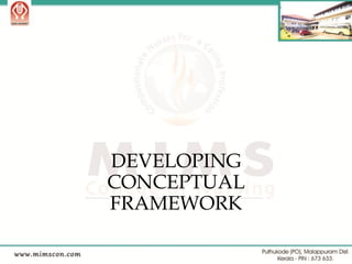 Ppt. developing a conceptual framework | PDF