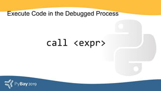 Execute Code in the Debugged Process
call <expr>
 
