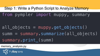 Step 1: Write a Python Script to Analyze Memory
memory_analysis.py
 