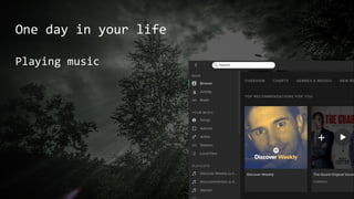 One day in your life
Playing music
 