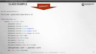 Mixing C++ & Python II: Pybind11 | PPTX