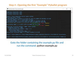PyBullet installation and A differential | PPTX