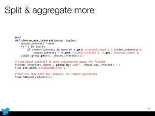 Split & aggregate more
19
 