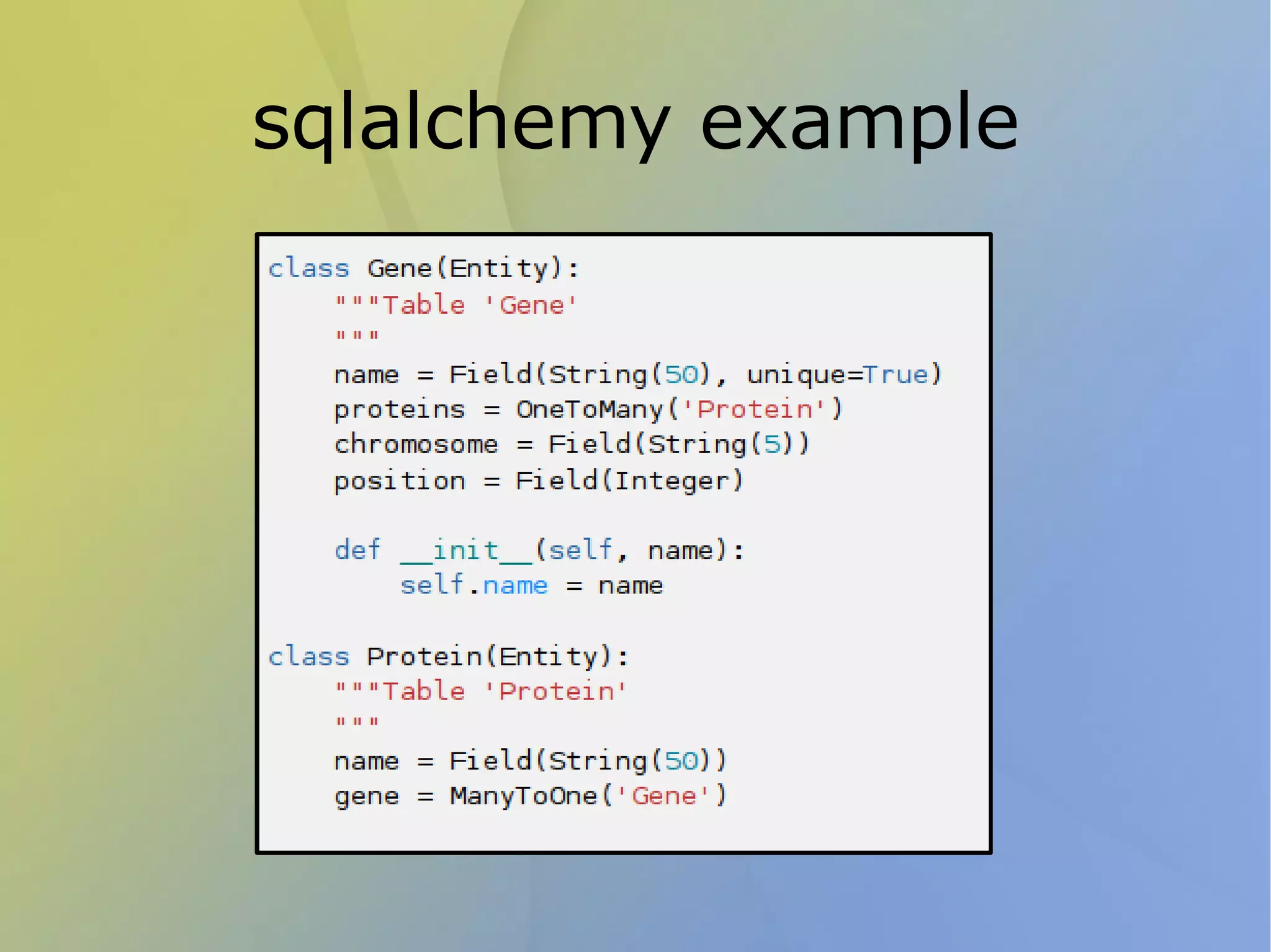 Bioinformatica e scripts Piu' che scrivere programmi completi, spesso si scrivono piccoli scripts e librerie Piú facili da scrivere 