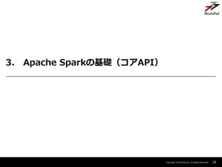 Copyright ? BrainPad Inc. All Rights Reserved.
3. Apache SparkλAAPI
18
 