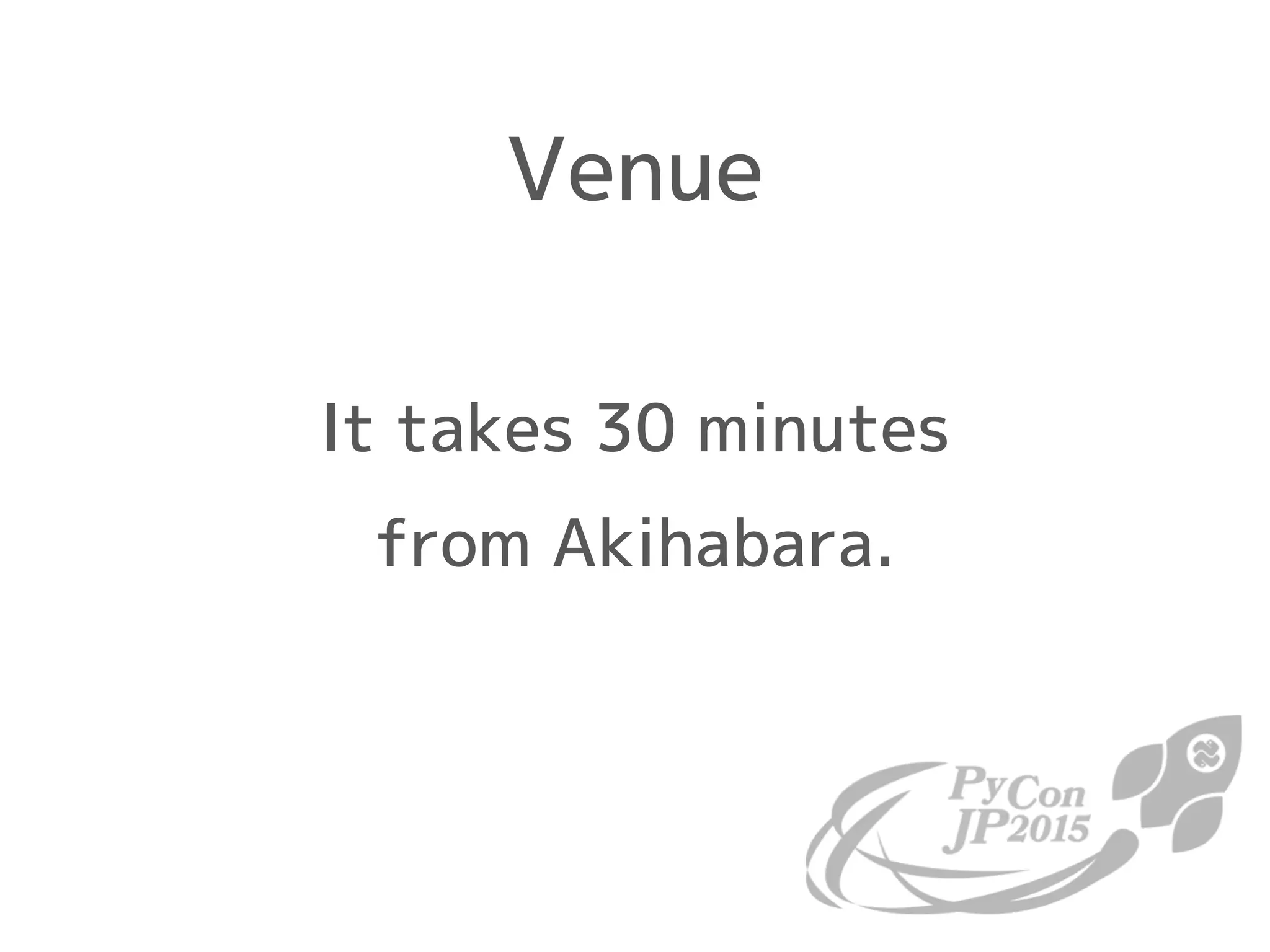 Introduction of PyCon JP 2015 at PyCon APAC/Taiwan 2015