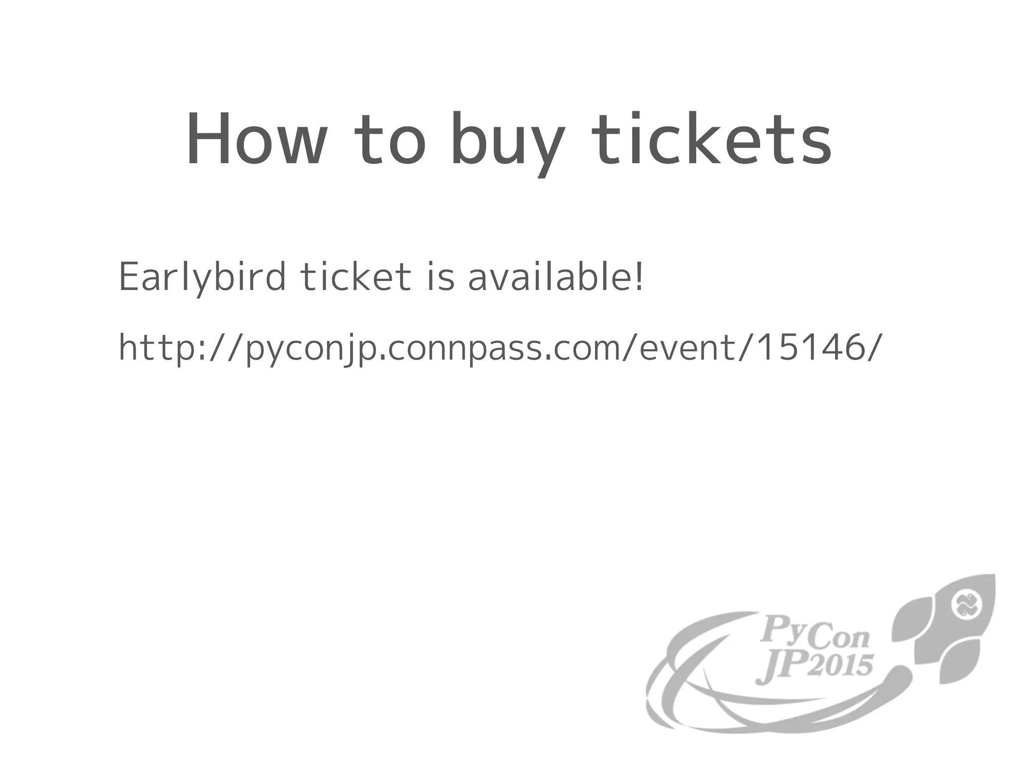 Introduction of PyCon JP 2015 at PyCon APAC/Taiwan 2015