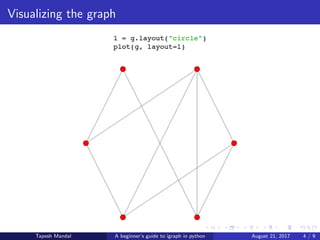 A beginner's guide to igraph in python | PDF