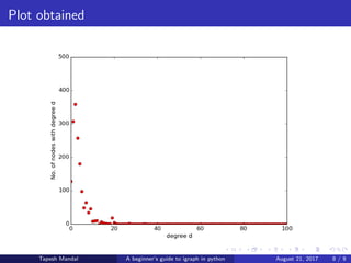 A beginner's guide to igraph in python | PDF