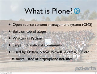 Plone in the Cloud - an on-demand CMS hosted on Amazon EC2