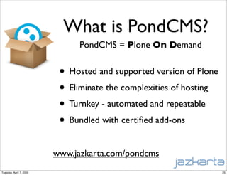 Plone in the Cloud - an on-demand CMS hosted on Amazon EC2