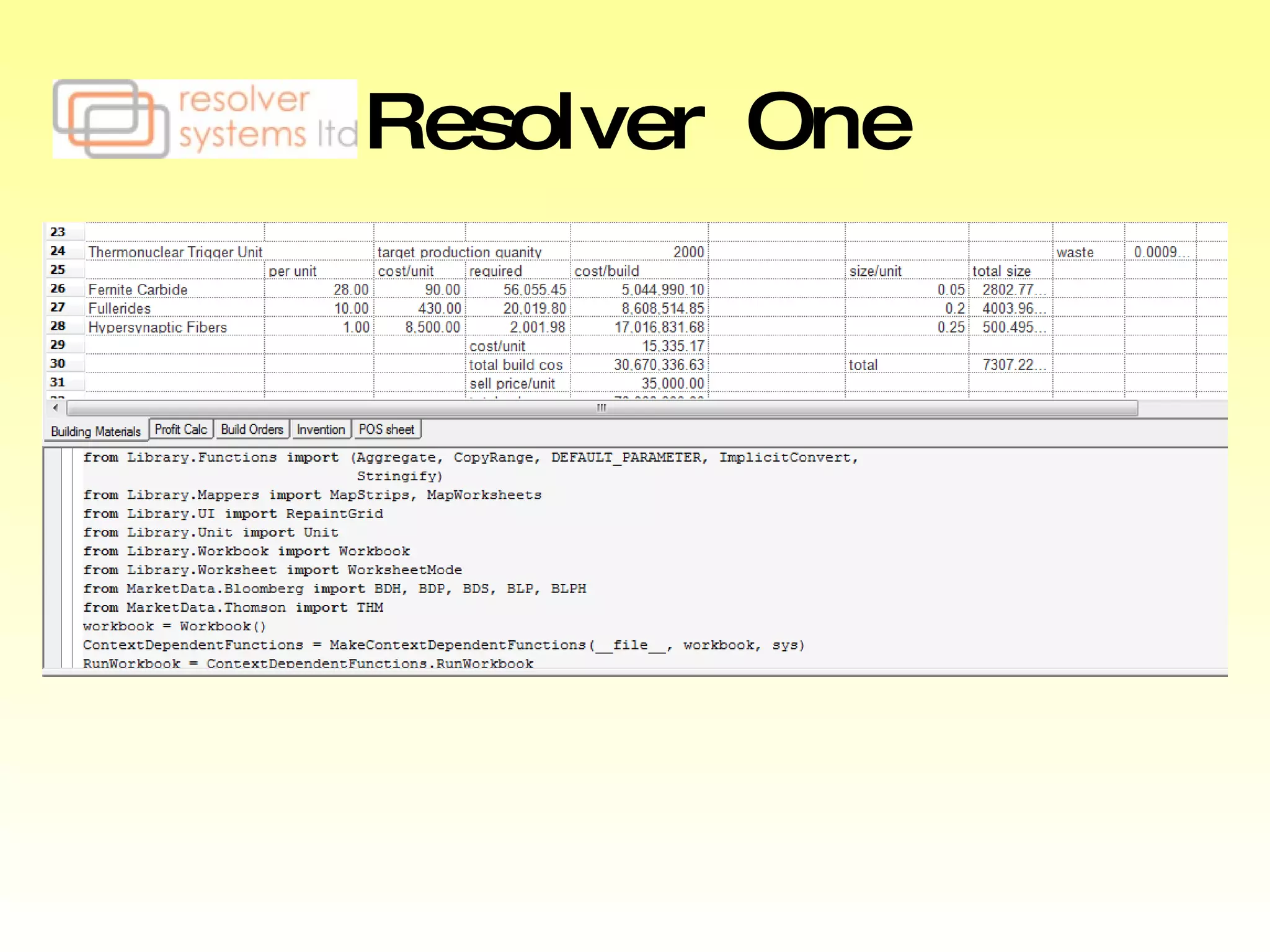 Resolver One 