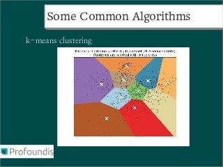 Some Common Algorithms
     Some Common Algorithms

k-means clustering
 
