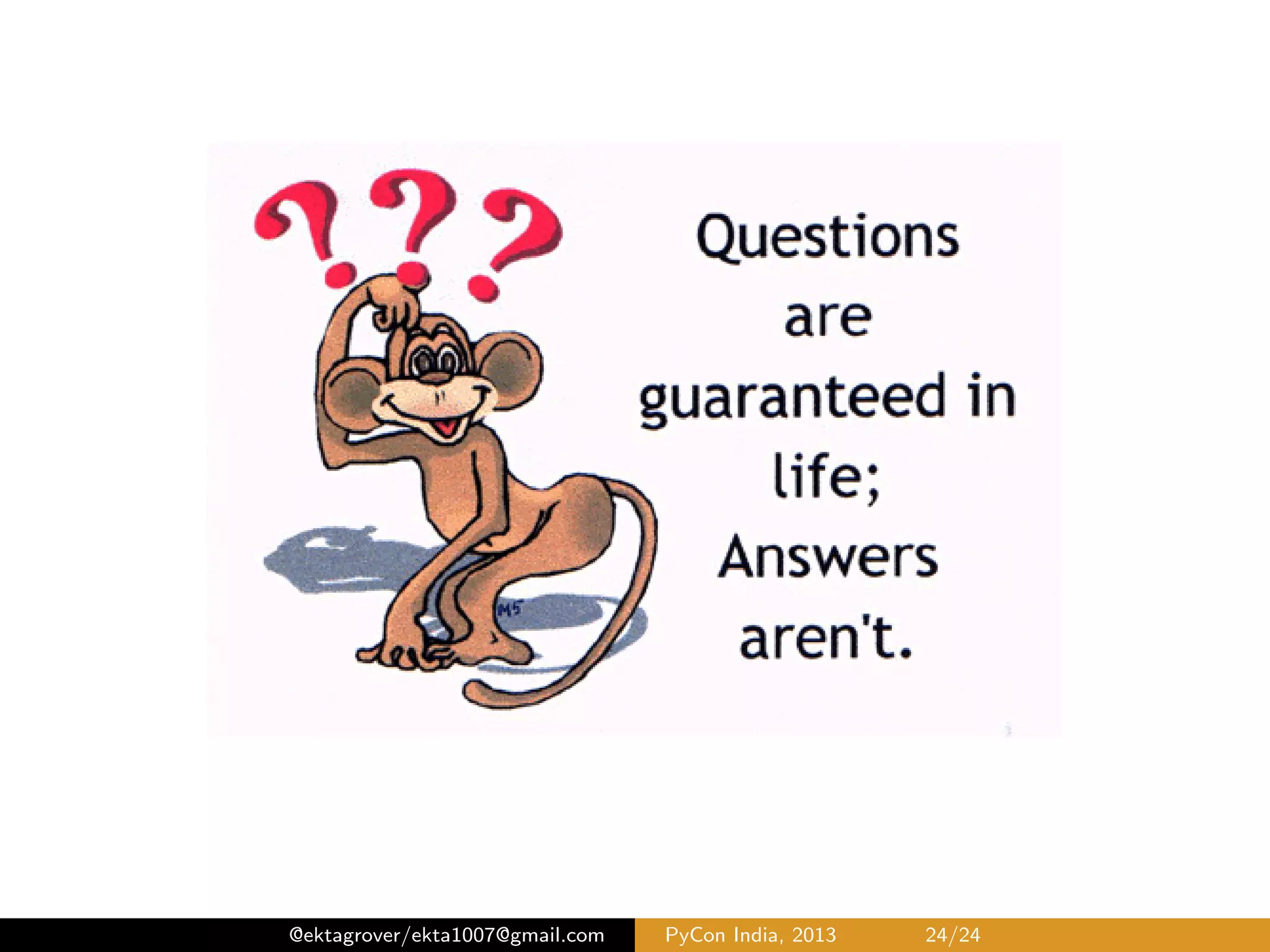 Problem # 4 : Representation cont.. Aggregated performance in Period 1 & 2 respectively @ektagrover/ekta1007@gmail.com PyCon India, 2013 24/26 