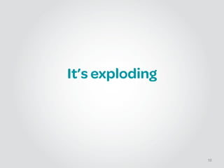 It’s exploding
10
 