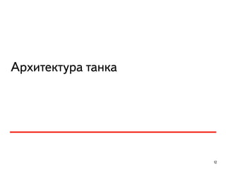Архитектура танка
12
 