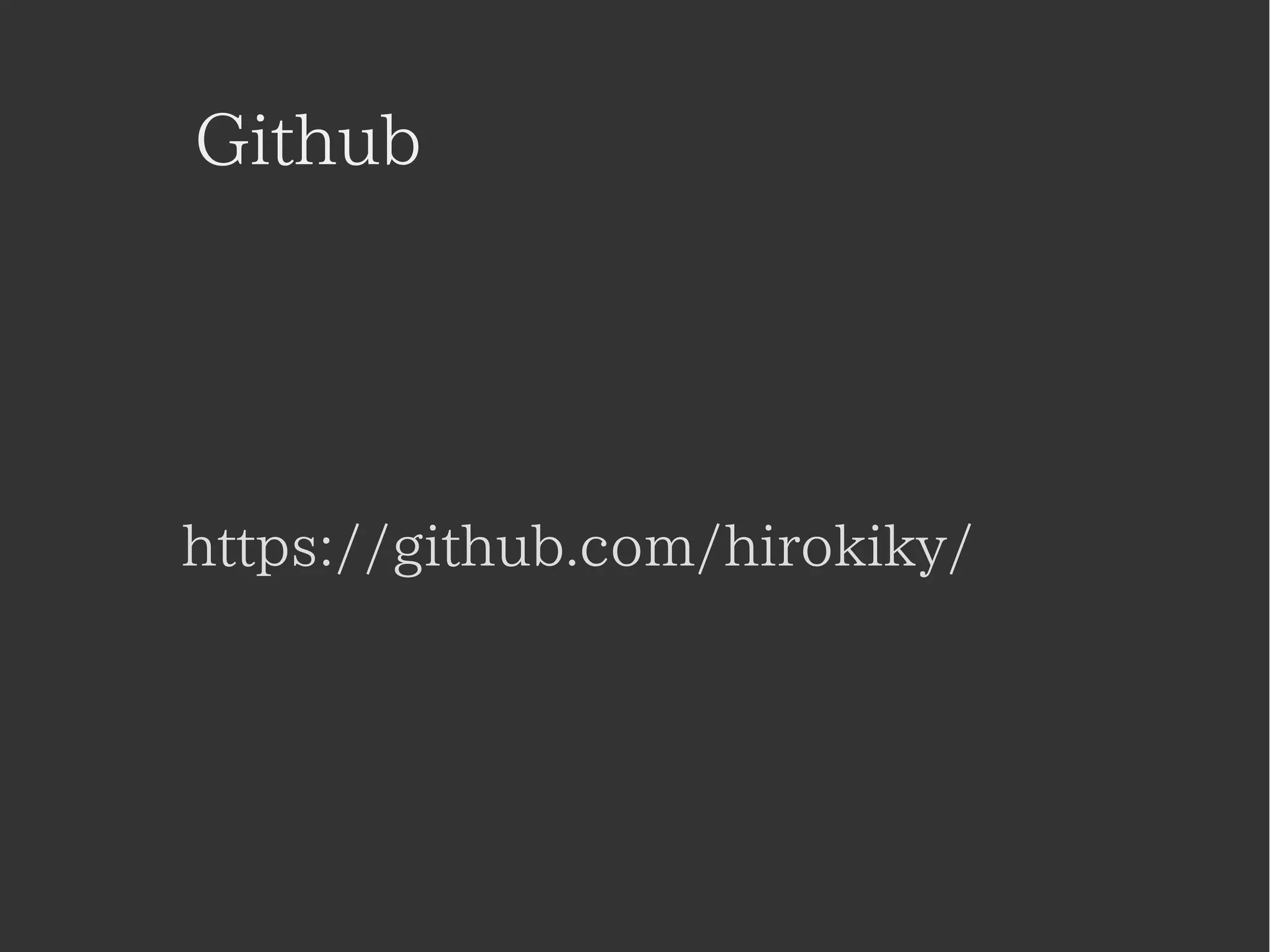Github 
https://github.com/hirokiky/ 
 