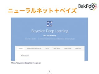 http://bayesiandeeplearning.org/
 