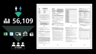 국제 통계 업무 책임자가 되었습니다
• 연구개발활동조사
• 기업, 연구소, 대학 등 1년간 연구개발비, 연구원 수 전수 조사
• 정부, 통계청, OECD에 제출
 