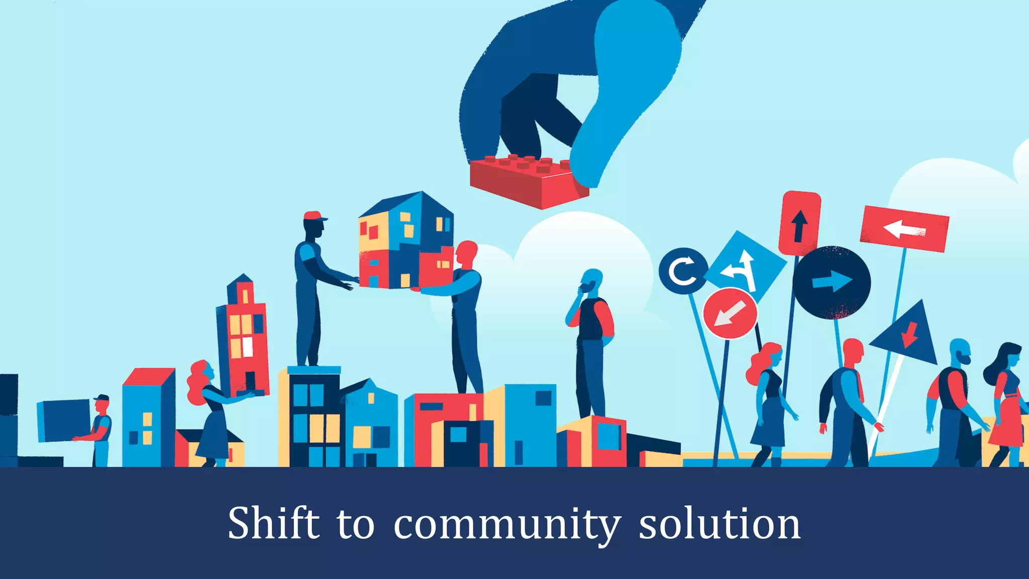 Shift to community solution
 