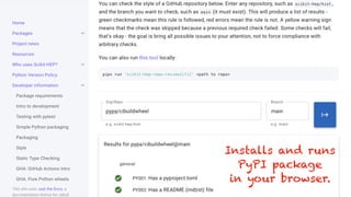 Installs and runs


PyPI package


in your browser.
 