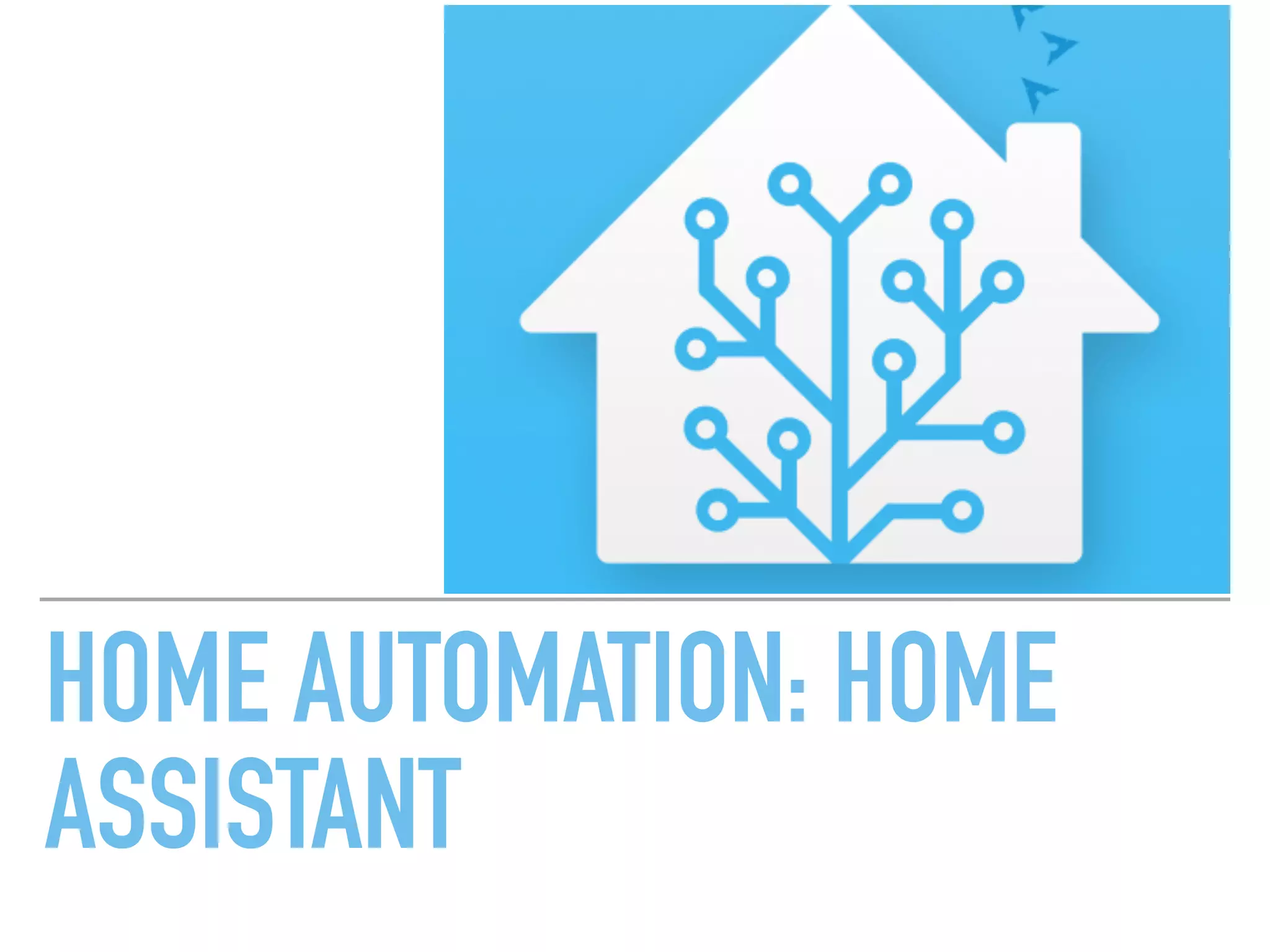 HOME AUTOMATION: HOME
ASSISTANT
 
