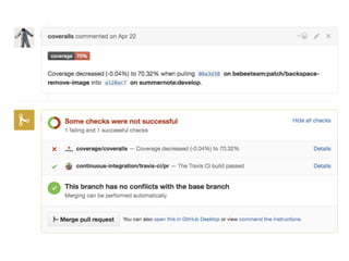 파이썬 삼총사 : Tox, Travis 그리고 Coveralls