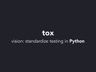 파이썬 삼총사 : Tox, Travis 그리고 Coveralls