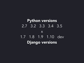 파이썬 삼총사 : Tox, Travis 그리고 Coveralls