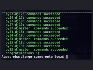 파이썬 삼총사 : Tox, Travis 그리고 Coveralls