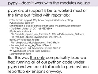 PyPy - is it ready for production | PPT