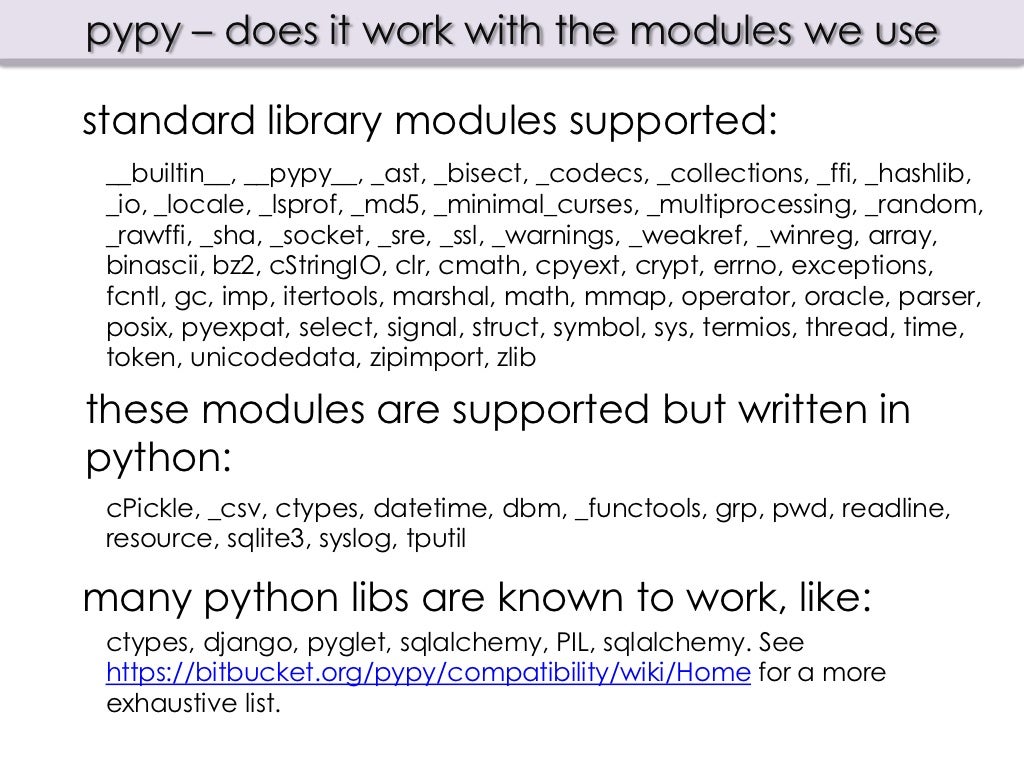 pypy – does it work