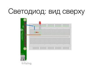 Светодиод: вид сверху
 
