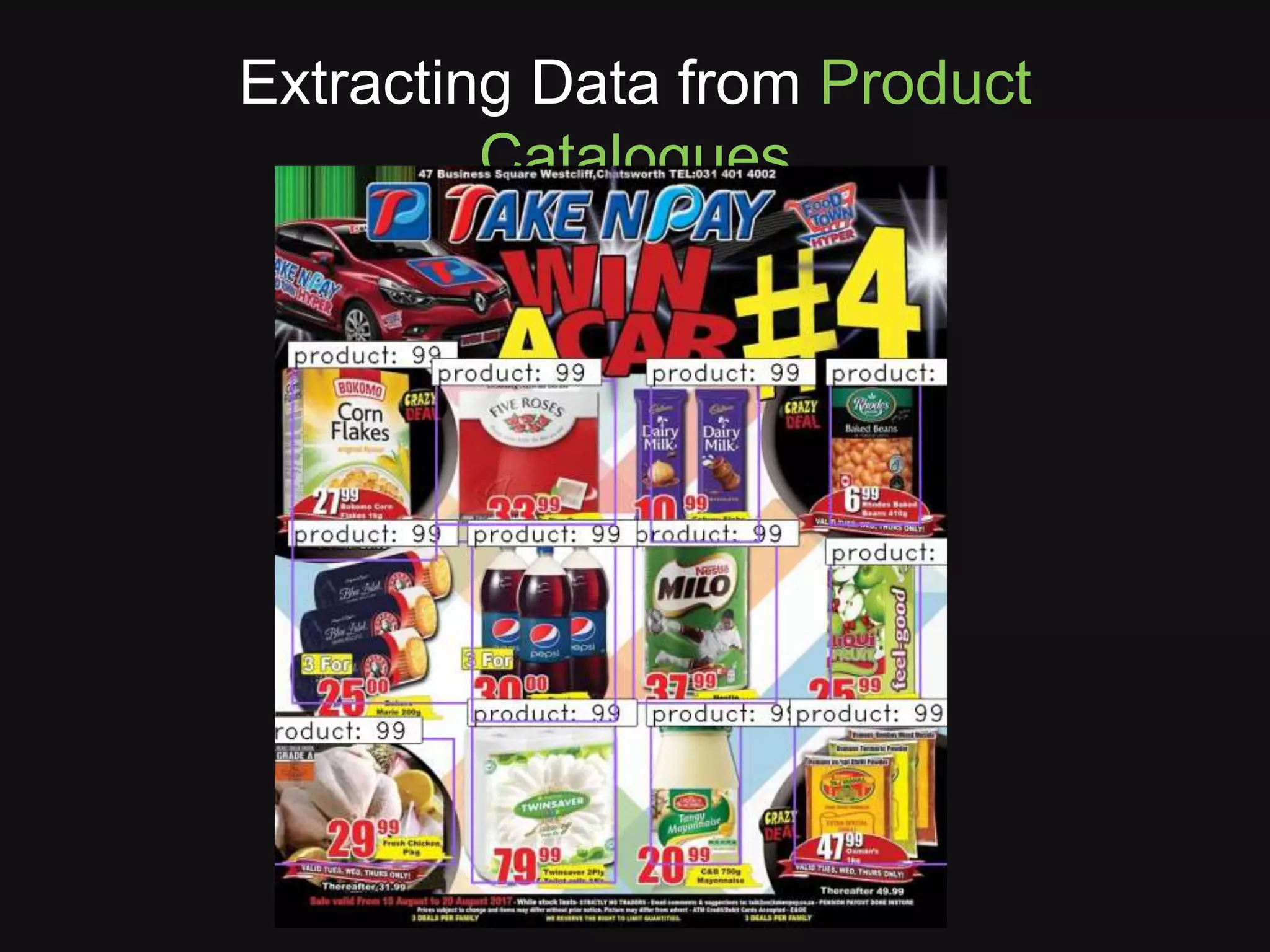 Extracting Data from Product
Catalogues
 