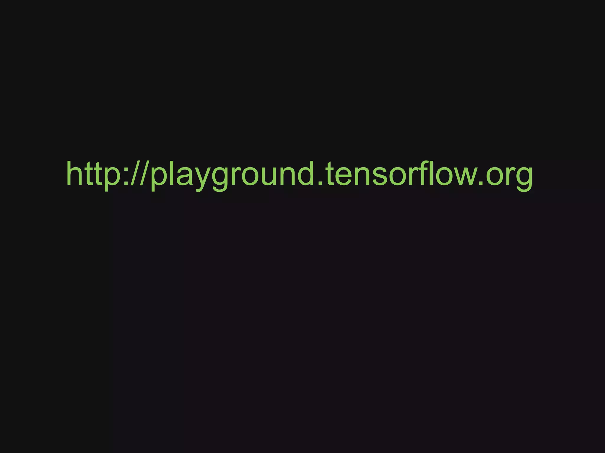 http://playground.tensorflow.org
 