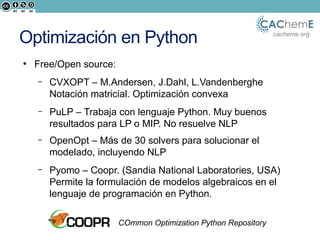 Programación matématica (optimización) con Python - Ingeniería Química ...