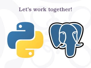 Python and PostgreSQL: Let's Work Together! | PyConFr 2018 | Dimitri Fontaine