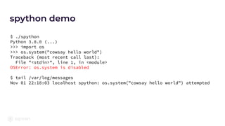 Secure your Web Application With The New Python Audit Hooks | PDF
