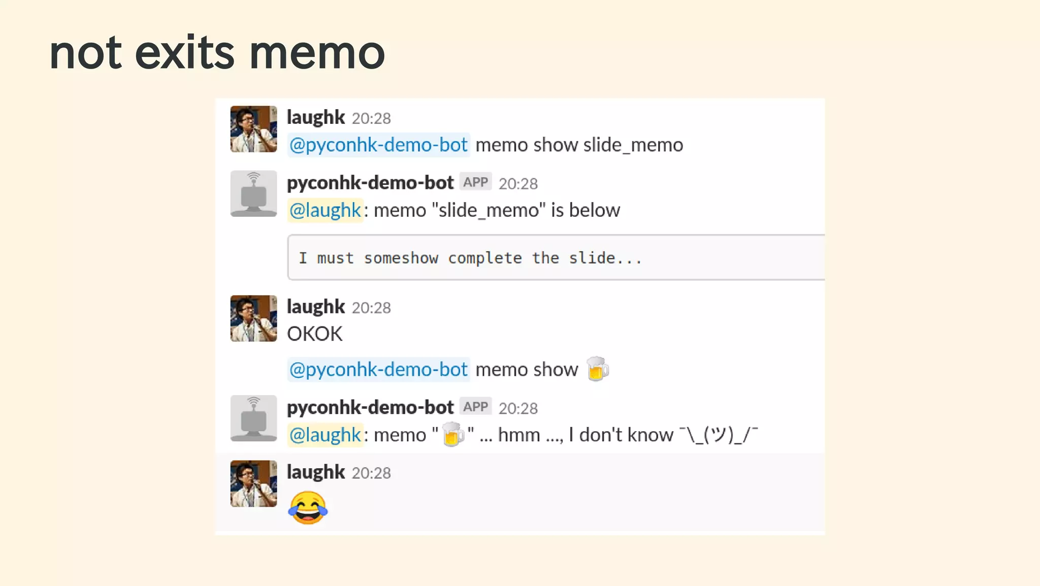 not exits memo
40 / 63
 