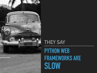 Sanic Experience Blazing Fast Python Web Framework Ppt Sanic Experience Blazing Fast Python Web Framework Ppt