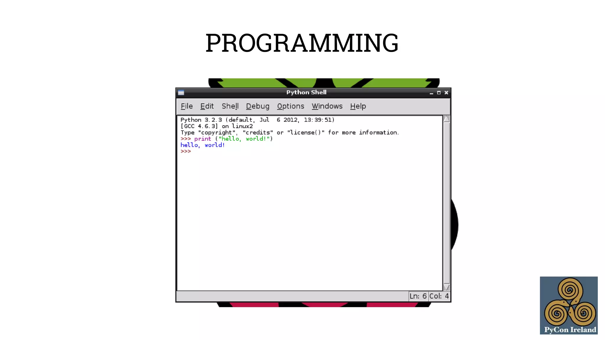 PROGRAMMING 
 
