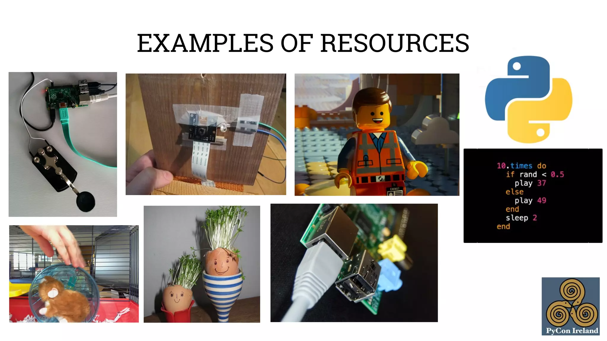 EXAMPLES OF RESOURCES 
 