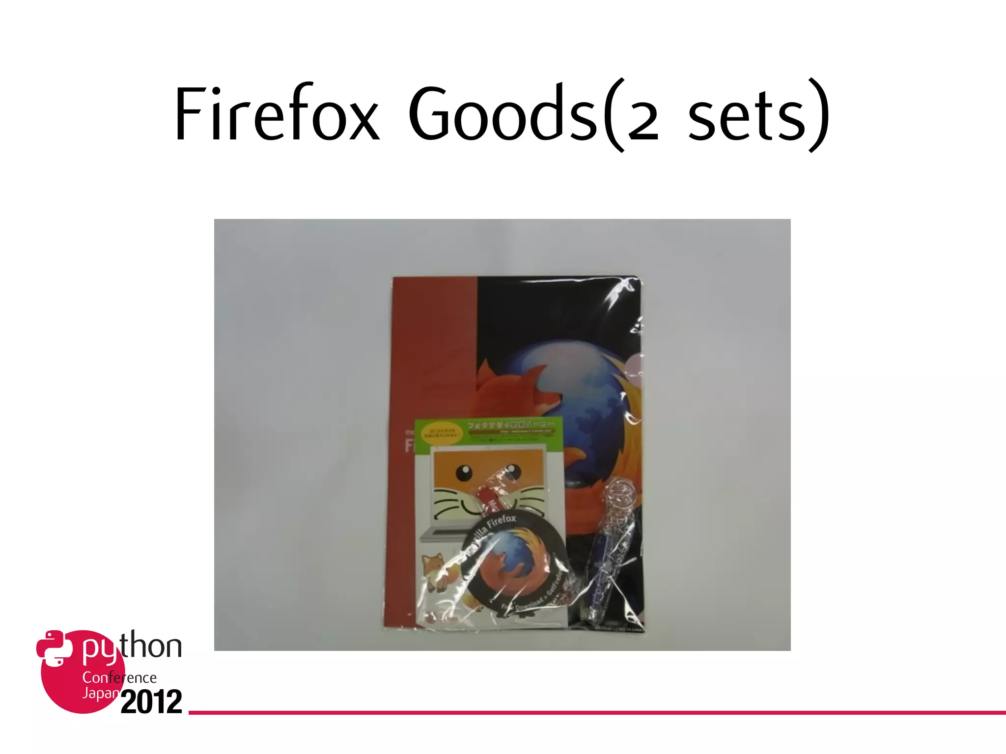 Firefox Goods(2 sets)