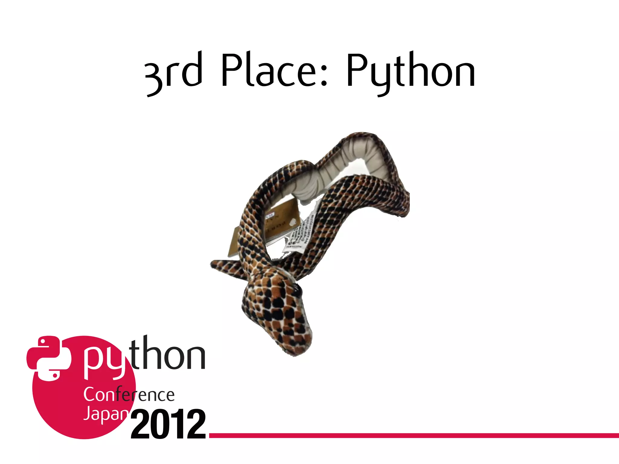 3rd Place: Python