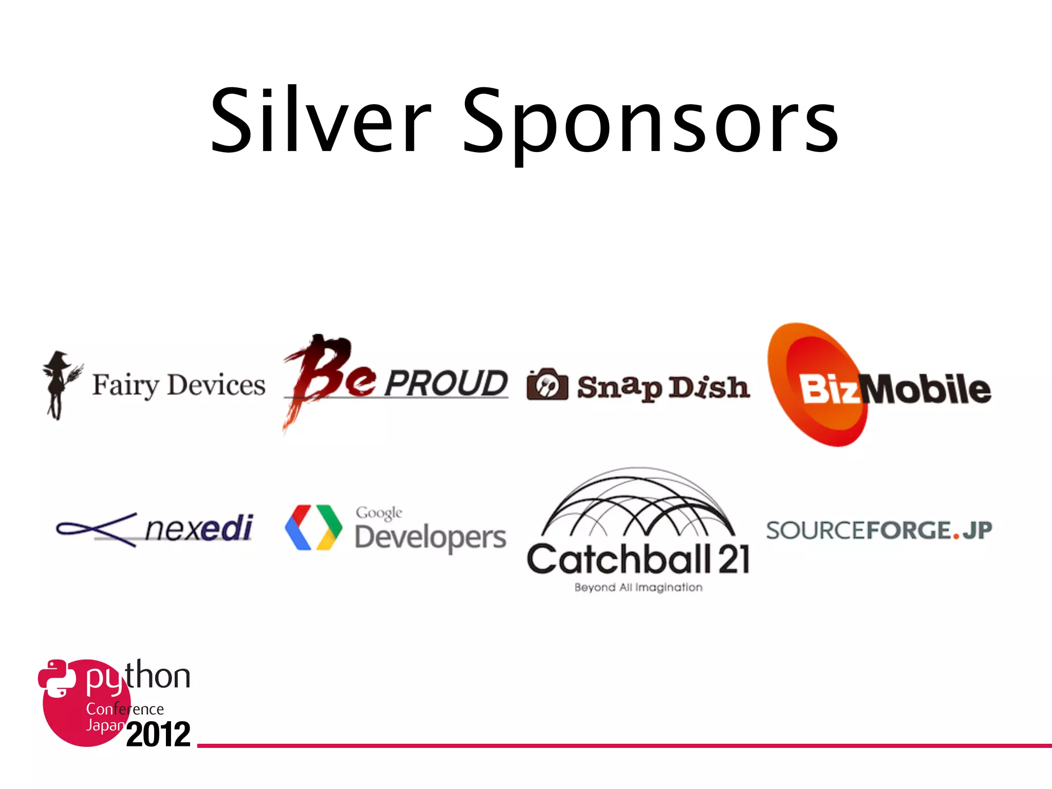 Silver Sponsors
 